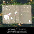 thumbnail image 2 of Holiday Greeting Cards, Polar Bear Merry Christmas, Vintage Brown Recycled Paper, Boxed Note Card Set, 10-Pack (HB93300), 2 of 6