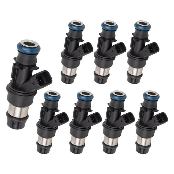 Set of 8 ISA Fuel injector for 2000-2007 GMC Sierra 1500 2007 GMC Sierra 3500 HD 2001-2006 Chevrolet Silverado 3500 2002-2006 Cadillac Escalade EXT V8 6.0L Replacement For FJ315, 17113553