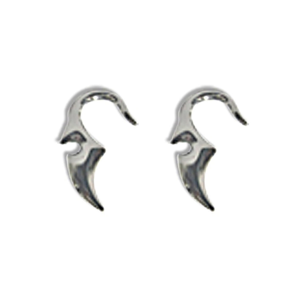 Lex /& Lu Pair of Cast Steel Taper Expander Plug Talon 4G Earrings-145