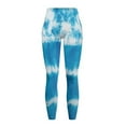thumbnail image 5 of Renewold Tie-dye Sky Blue Womens Leggings with Pockets High Waist Hip Lift Tummy Control Pocket Yoga Pants Buttery Soft Stretchy Workout Yoga Pants with Plus Size, 3XL, 5 of 8