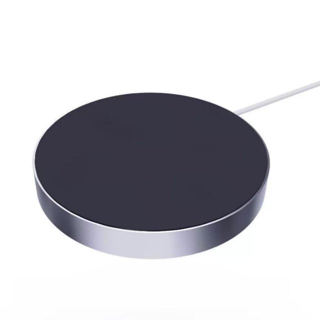 Chargeur Sans Fil Rapide 10W pour Bureaux Épais, Design Encastré Caché sous la Table, Distance de Charge de 20mm, Sans Perçage, Compatible avec la Plupart des Téléphones à Charge Rapide, Noir (Modèle T10) - Compact 90mm