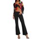 thumbnail image 3 of Txlixc Blusa de mujer, blusa de manga larga con borde de hoja de loto Txlixc moda, 3 of 7