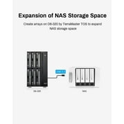 TERRAMASTER D6-320 External Hard Drive Enclosure - USB 3.2 Gen2 10Gbps Type-C HDD Storage Hot Swappable Plug and Play (Diskless)