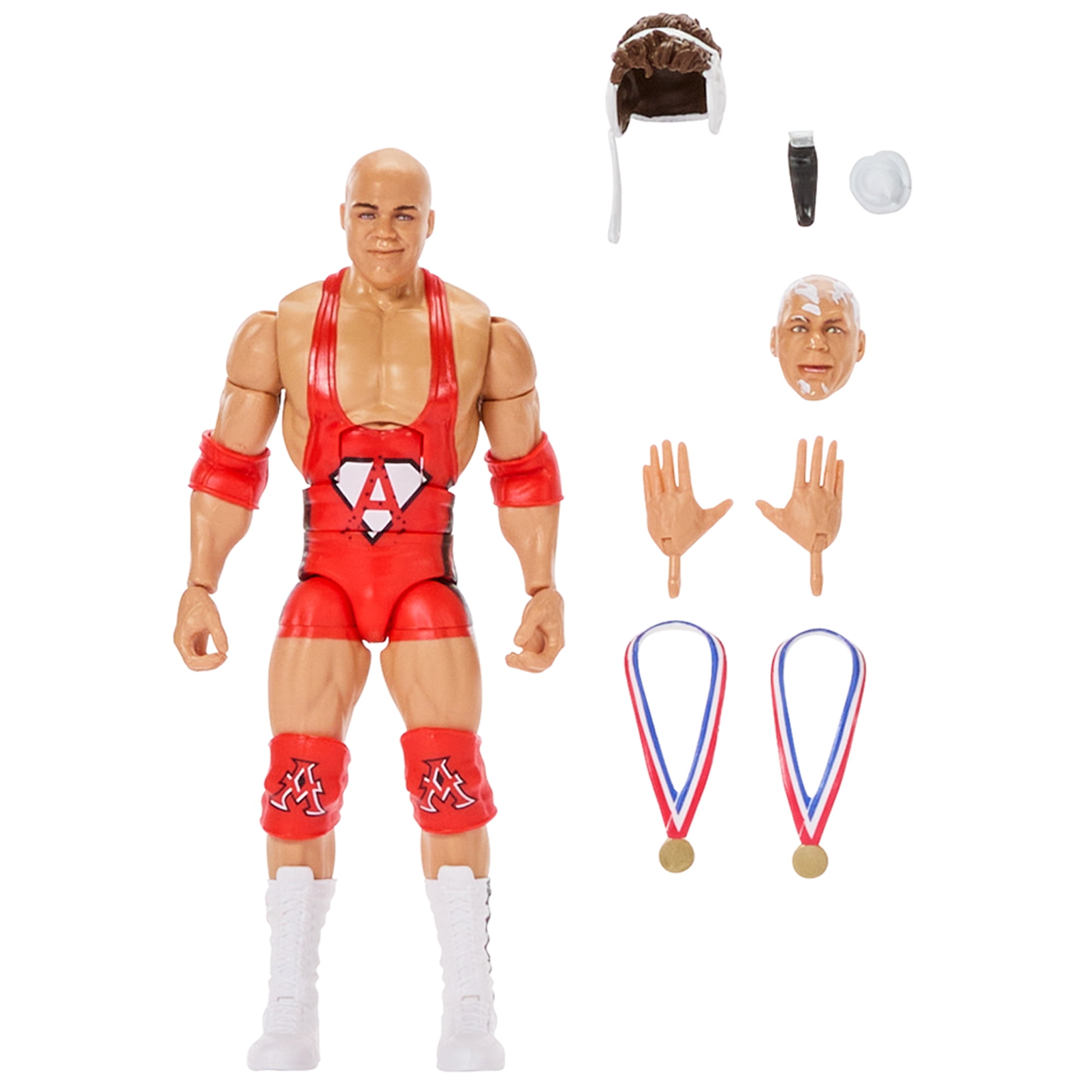 Kurt Angle (with Wig) - WWE Defining Moments Ringside Exclusive Mattel WWE Toy Wrestling Action Figure