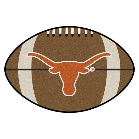 - NCAA University of Texas Longhorns Football Shaped Mat Area Rug