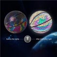 thumbnail image 4 of De Colores Baloncesto Reflectante De Cuero Baloncesto Brillante De Noche Fresca Baloncesto Reflectante De Pu Pelota De Juego Reflectante Impermeable Para Juegos De Niños Yuarrent OD004462-00, 4 of 7