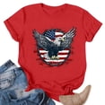 thumbnail image 4 of 250th Anniversary USA Shirt for Women America 250 T-Shirts Short Sleeve Patriotic Memorial Day Tops 4th of July Gift Tee Tops, 4 of 6