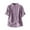 Purple, variant on Womens Tops Fashion Solid Color Lapel Button Short Sleeve Casual Linen Top Summer T-Shirt Purple M