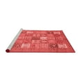 thumbnail image 2 of Ahgly Company Machine Washable Indoor Square Abstract Red Modern Area Rugs, 3' Square, 2 of 4