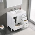 thumbnail image 6 of Blossom Lyon 36″ Vanity | Matte White | Acrylic Sink | Waterproof PVC | Soft-Close Drawers | Freestanding, 6 of 6