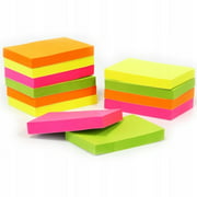 Self-adhesive tearable paper sticky notes, multi-color simple note stickers, 1000 sticky notes (pink + yellow + green + blue + white)