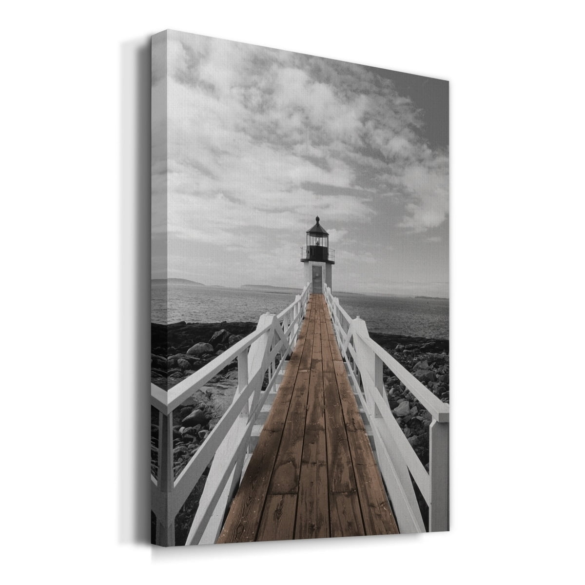 Port Clyde Lighthouse Premium Gallery Wrapped Canvas - Ready to Hang - 24 x 36