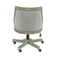 thumbnail image 4 of Linon Mimi Quilted Fabric Adjustable Seat Height Task Chair, Gray, 4 of 7