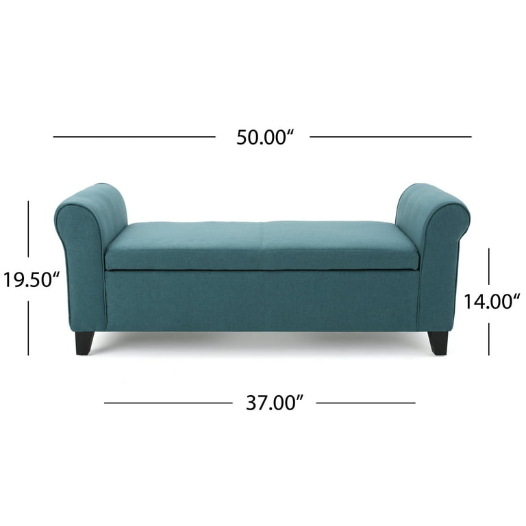 Dark teal storage ottoman discount