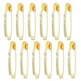 thumbnail image 3 of Milageto 12 Pieces Decorative Brooch Elegant Collar Pins for Ceremony Dance Men Women Gold, 3 of 8