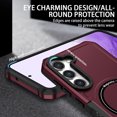 thumbnail image 3 of Allytech for Samsung Galaxy S23 FE Case, Support Magsafe Wireless Charging Military Grade Hard PC Shockproof Anti-Scratch TPU Case for Samsung S23 FE 5G, Winered, 3 of 10