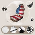 thumbnail image 3 of American Flag Leopard Print Car Seat Covers Front Seats Universal Fit for Cars SUV Truck Auto Interior Accessories, 3 of 3