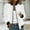 *White, variant on ClodeEU Women's Corduroy Bomber Jacket With Pockets, Lightweight Casual Long Sleeve Zipper Top Jacket White,Womens Plus XL