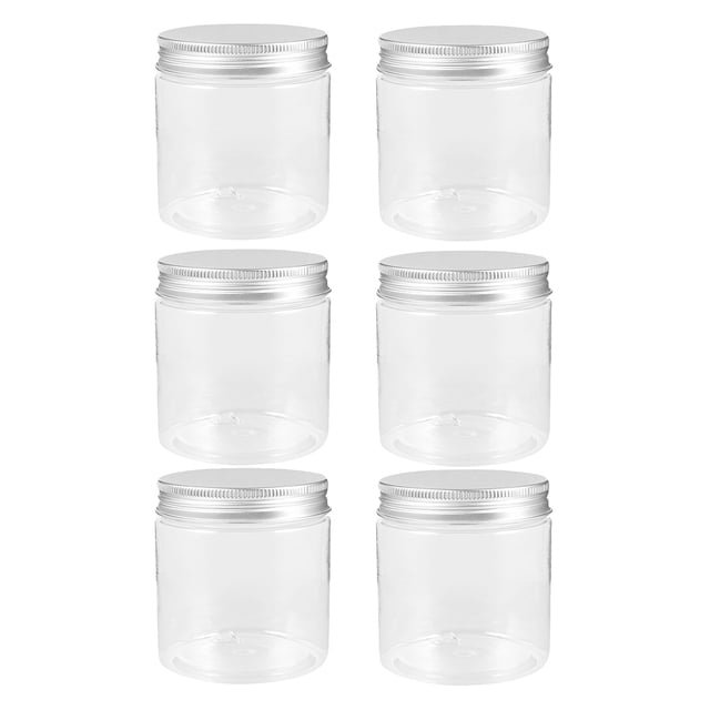 unbranded 6Ud Contenedores Plásticos Transparentes Con Tapa Rosca Para Cremas Perfumes Y Cuidado Facial