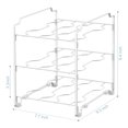 thumbnail image 2 of Three-Layer Kitchen Wrap Organizing Rack - 2 Packs Stackable, White, 2 of 4