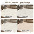 thumbnail image 7 of ODIKA 2'x3' Beige and Taupe Geometric Washable Doormat Modern Abstract Pattern with Subtle Elegance for Entryway, Kitchen, Laundry Room, Non-Slip, Low Pile, 7 of 7