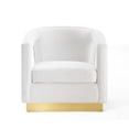 thumbnail image 6 of Modway Frolick Performance Velvet Armchair in White, 6 of 10