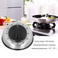 thumbnail image 4 of Temporizador de cocina de cocina de acero inoxidable, timbre largo de 60 minutos, alarma fuerte magnética Ormromra CJWUS-4012, 4 of 8