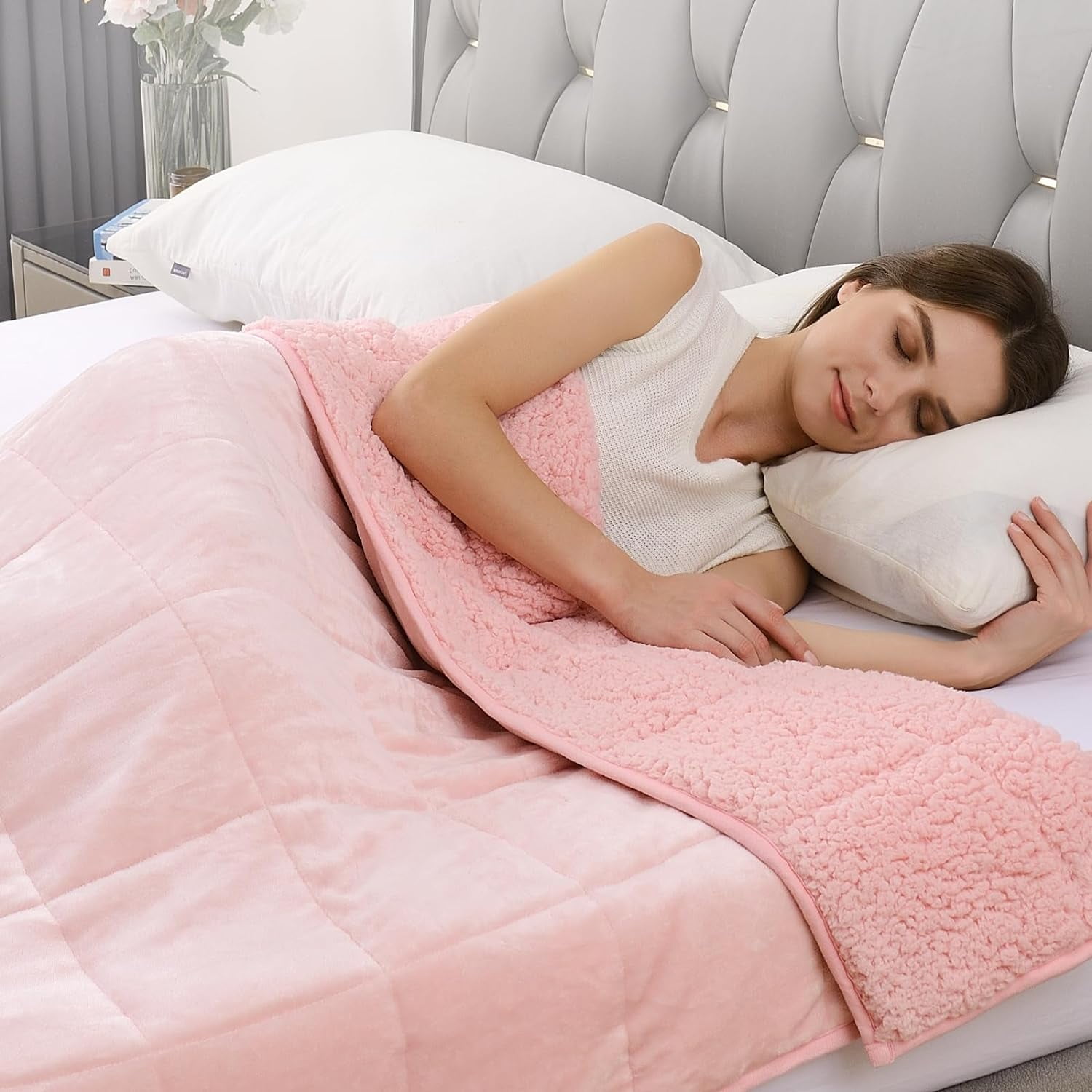 Teddy fleece weighted blanket sale