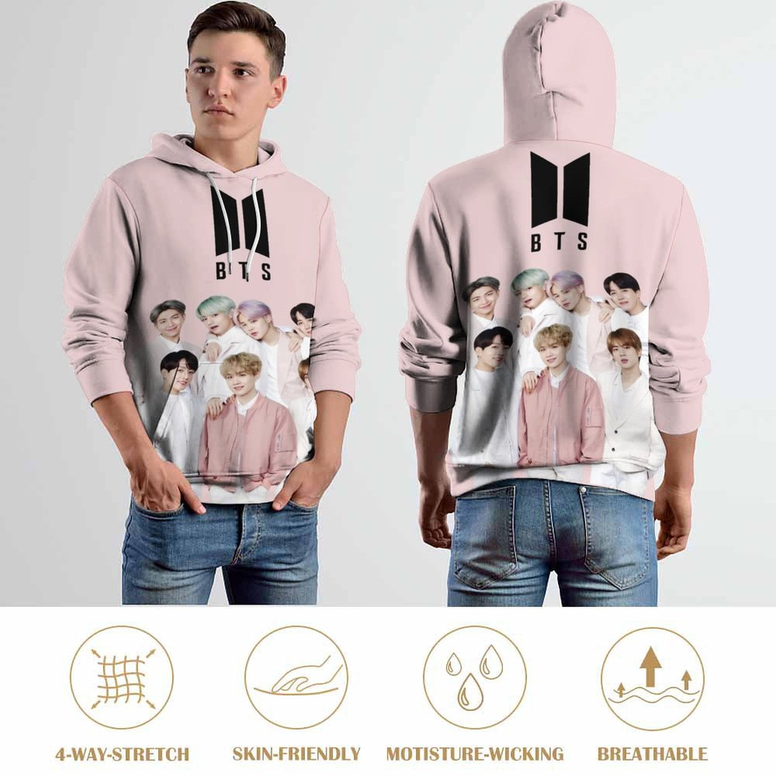 BTS Bangtan Boys Love Yourself Baseball Jersey Shirt - Jimin, Suga, V, Jungkook, Rap Monster, J-Hope, Jin