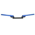 thumbnail image 2 of 22mm Metal Universal Motorcycle Handlebar, Relieves Wrist Back Discomfort, Fashionable Sports Style, Replacement, Fits ATV, Off Road Vehicles, Bright Blue Foam Pad, Cool Look, 2 of 7