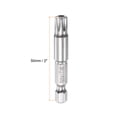thumbnail image 2 of 2uds T45 Estrella 7 Puntos Puntas de Destornillador 1/4" Hexagonal Vástago 2" Longitud Magnético Seguridad Torx Tornillo Destornillador Eléctrica Herramienta, 2 of 5