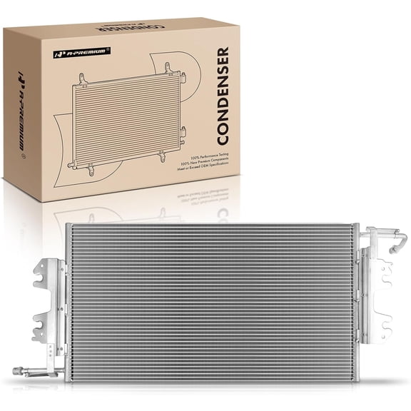 A-Premium Air Conditioning A/C Condenser Compatible with Chevrolet, GMC Models, Express 1500 2500 3500 1996-2002, Savana 1500 2500 3500 G3500, G30 1996-1996, Replace# 4722, 52497546