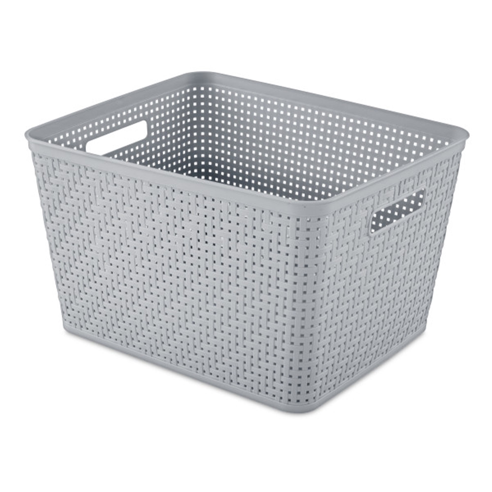 Sterilite 14"Lx8"H Rectangular Tall Basket for Home Organization (12 Pack)
