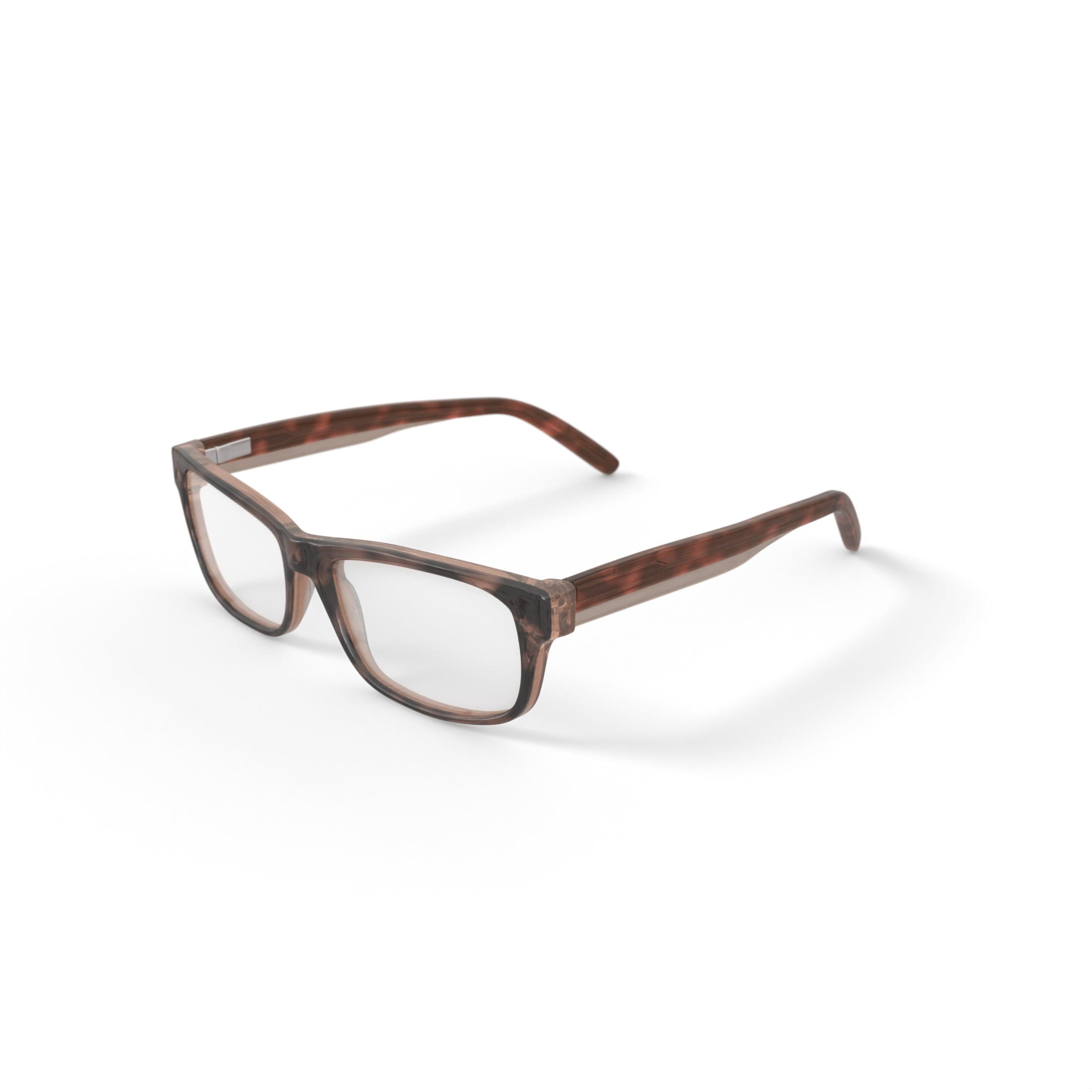 Walmart Men's FM14106 Rectangular Prescription Eyeglasses with Case, Brown