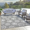 thumbnail image 3 of Disney Outdoor Mickey Mouse Maritime Coastal Geometric Ash Area Rug, 9x13, 3 of 9