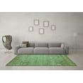 thumbnail image 3 of Ahgly Company Indoor Rectangle Abstract Turquoise Blue Modern Area Rugs, 2' x 4', 3 of 4