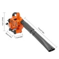 thumbnail image 2 of 0.75kw/7500rpm Hand Held Leaf Blower Gas Powered, 2-Stroke 25.4cc Leaf Blower, 4.59ft³/H Powerful Lightweight Easy Start Leaf Blower, Gas Blowers for Lawn Care Yard Work, 2 of 26