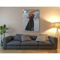 thumbnail image 3 of Epic Graffiti  'Halloween Black Cat in Witches Hat' by Fab Funky Giclee Canvas Wall Art, 12"x16" 40 x 54, 3 of 3