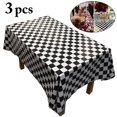thumbnail image 2 of Party Tablecloth Creative Plastic Disposable Table Cover Rectangle Tablecloth, 2 of 9