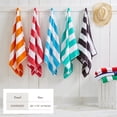 thumbnail image 5 of 100% Cotton Cabana Striped Oversized Beach & Pool Towels (4 Pack - 35" x 70", Orange), 5 of 6