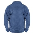 thumbnail image 3 of successthop Plus Size Sweatshirts with Pockets Men Quarter Zip Long Sleeve Sweaters Pullover Top Vintage Streetwear Blue, 3 of 3