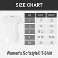 thumbnail image 2 of Gildan Softstyle Taped Neck T-Shirt for Women, Short Sleeve Semi-Fitted Tee, White, XL, 2 of 6