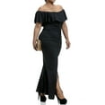 thumbnail image 3 of KVMeteor Robe longue fendue sans manches pour femme, 3 of 4