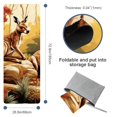thumbnail image 4 of Kangaroo Gym Towel with Storage Bag, 72.8"x26.8", Suitable for Yoga, Pilates, Fitness, Hot Yoga Towel, Yoga Mat Towel, Yoga Blankets, 4 of 6