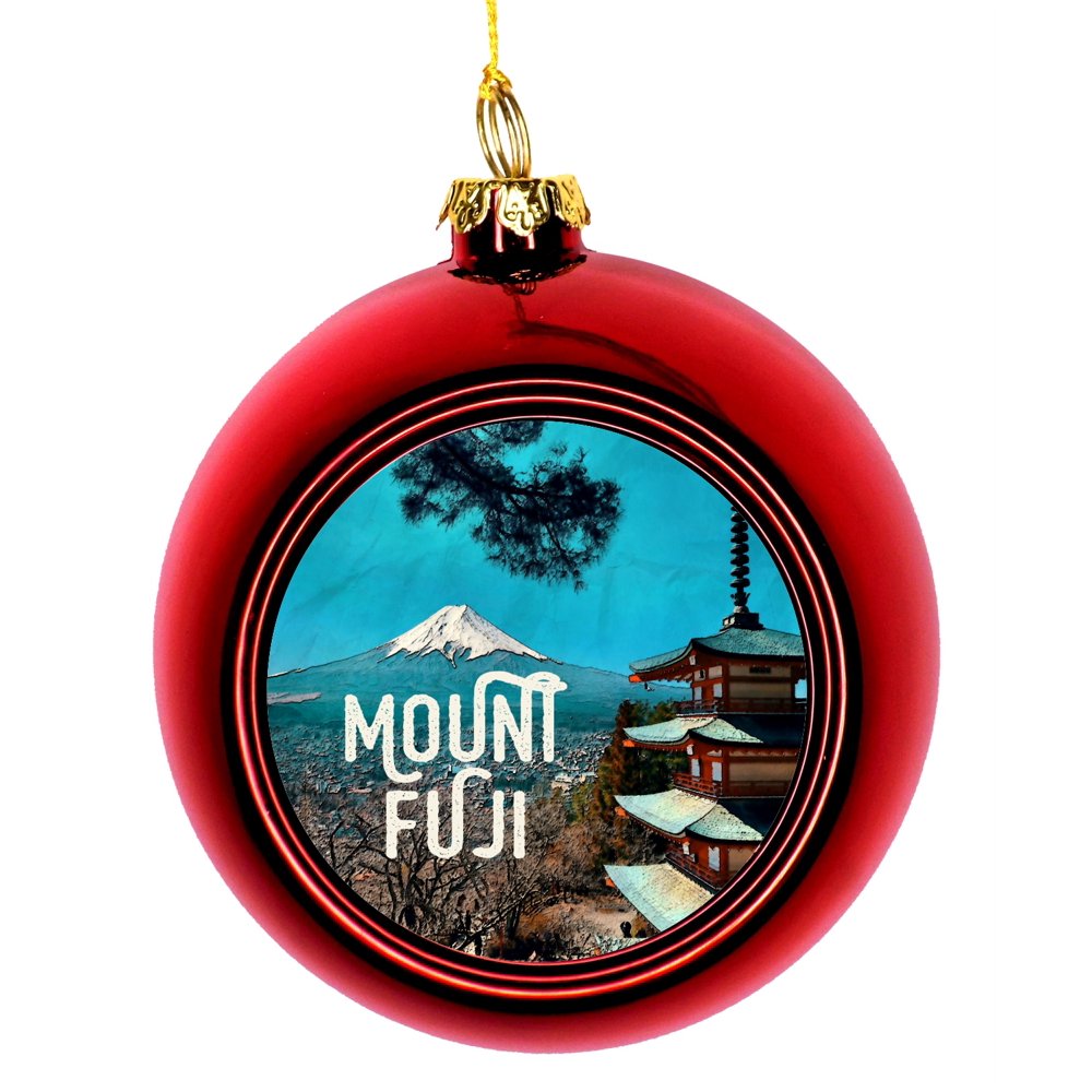 Japan Christmas Ornament Mount Fuji Ornament Christmas DÃ©cor Hanging