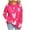 Hot Pink, variant on Tnhcen Women's Pink Heart Print Sweater Cute Valentine's Day Knit Top Soft Acrylic Long Sleeve Crewneck Casual Romantic Love Pattern Sweater Cozy Fall Winter Y2K Fashion