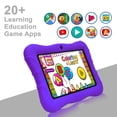 thumbnail image 2 of Contixo - Tablet para niños de 7 pulgadas, 2 GB, 32 GB, Wi-Fi, Android, Bluetooth, control parental, aplicaciones de aprendizaje preinstaladas, funda protectora a prueba de niños, Contixo V9-3 púrpura Contixo Contixo Kids, 2 of 5