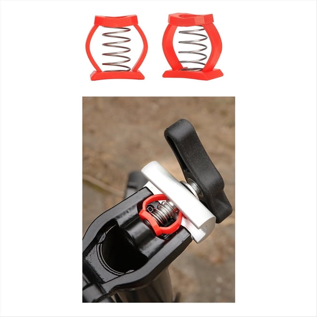 C Hebilla Resortes Clip de Bisagra de Bicicleta Abrazadera de Bisagra de Límite de Bicicleta Compatible con Accesorios de Bicicleta Plegable Rojo