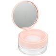 thumbnail image 4 of Caja de polvo suelto vacía portátil Contenedor de polvo espejo Estuche de maquillaje de malla de plástico elástico con polvo Puff Rosa, 4 of 5