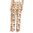 thumbnail image 3 of Balery Pumpkins print Women's Pajama Pants,Ultra Lightweight Pjs,Lounge Pant-Medium, 3 of 9